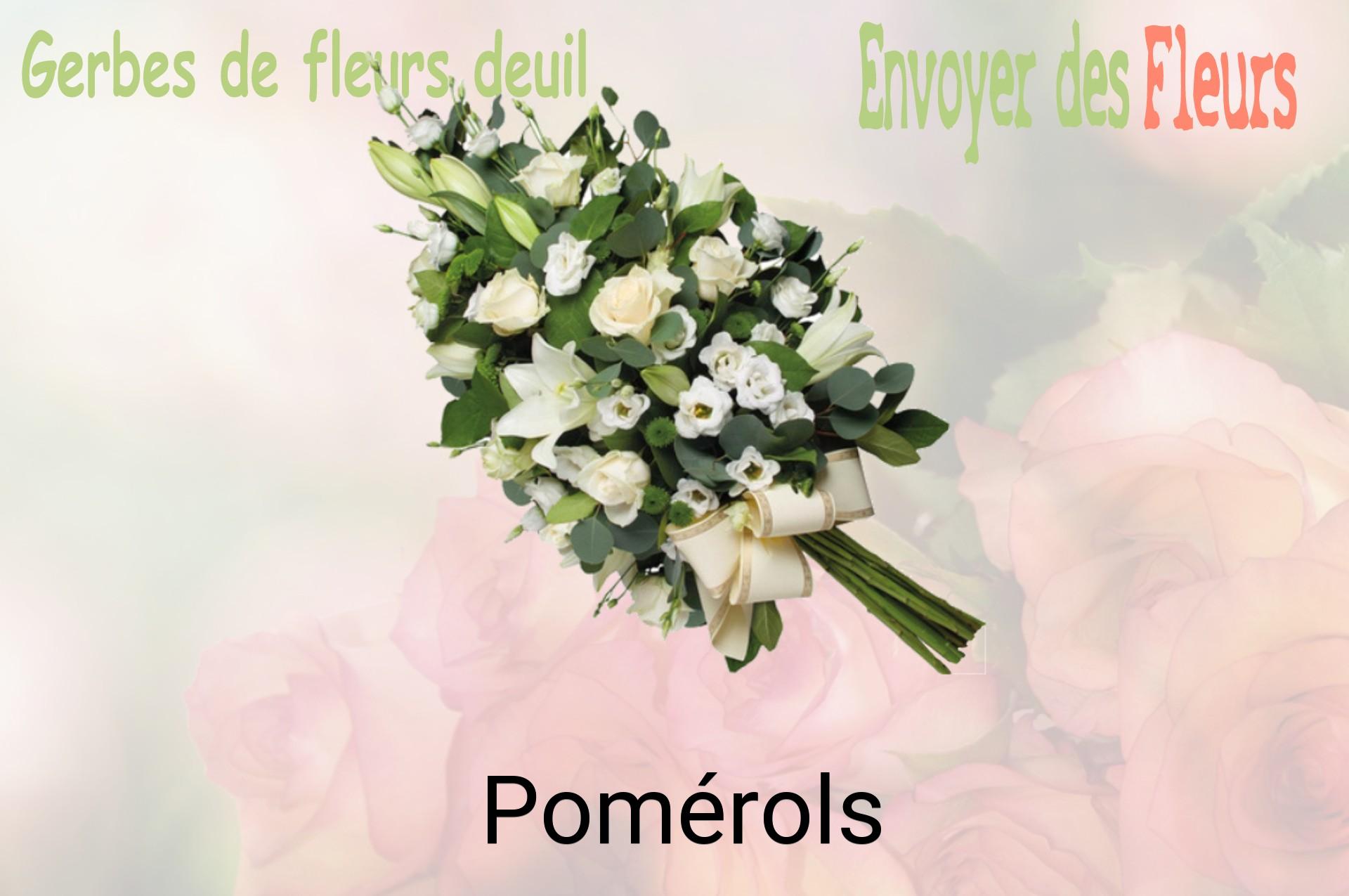 Gerbe de fleurs de deuil livrée à Pomérols